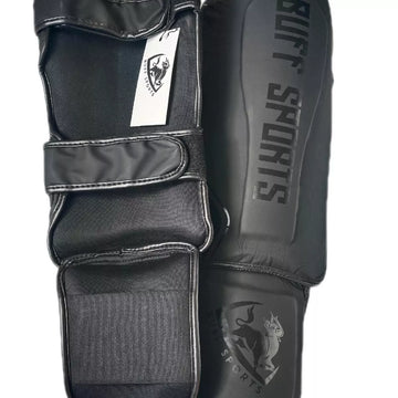 Buff Sports Shin Pad - High Cut Knee Protection with Straps