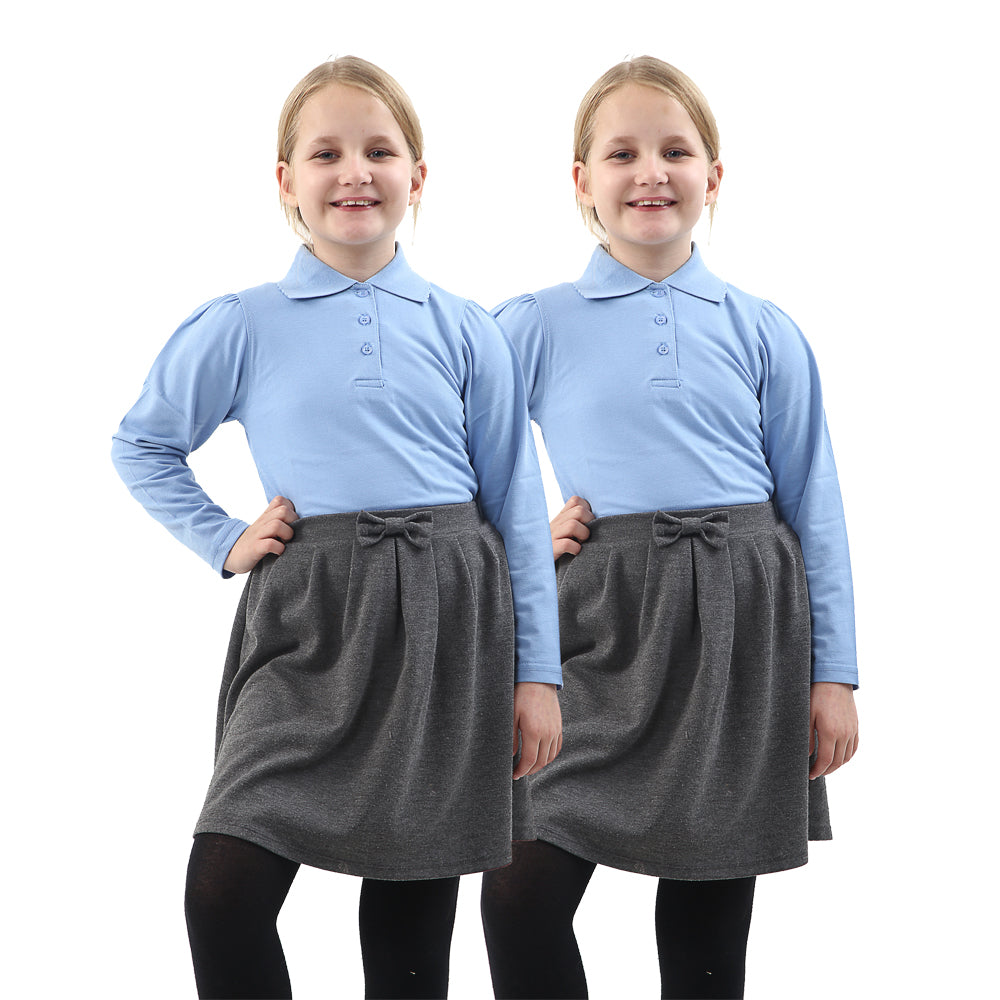 Girls Long Sleeves Uniform Polo GW FASHIONS LTD UK1