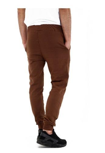 *MEN'S* FLEECE JOGGER BOTTOM PANT GYM TROUSERS BROWN BACK- GW FASHIONS LTD
