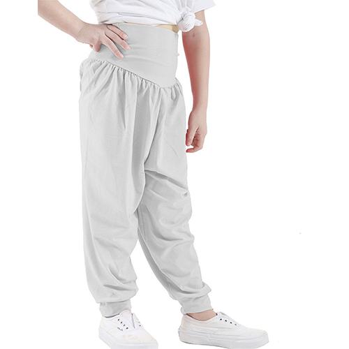 *GIRLS* HAREEM TROUSER ALI BABA BAGGY HAREM LEGGINGS PANTS CREAM - GW FASHIONS LTD