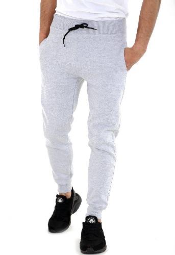 *MEN'S* FLEECE JOGGER BOTTOM PANT GYM TROUSERS H GREY FRONT- GW FASHIONS LTD