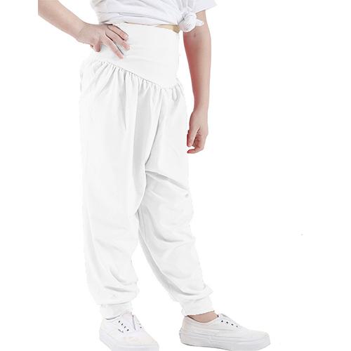 *GIRLS* HAREEM TROUSER ALI BABA BAGGY HAREM LEGGINGS PANTS WHITE - GW FASHIONS LTD