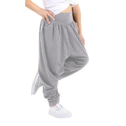 *GIRLS* HAREEM TROUSER ALI BABA BAGGY HAREM LEGGINGS PANTS LIGHT GREY- GW FASHIONS LTD