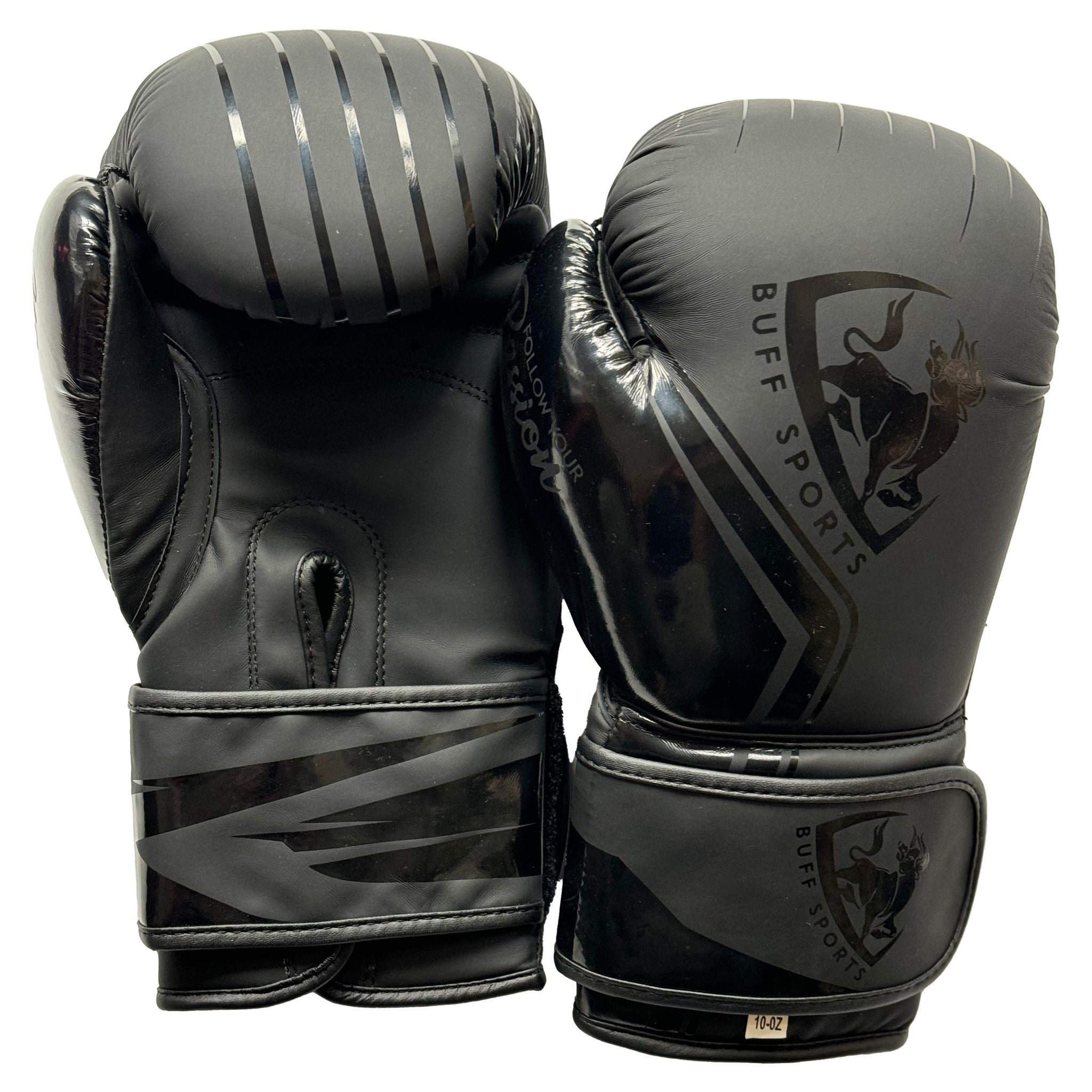 Pro Heavy Training Boxing Gloves by Buff EGO, Sparring, Muay Thai Kickboxing, Maya Hide Leather, Ventilated Palm, Long Wrist Support, Men Women 8-14oz Sizes