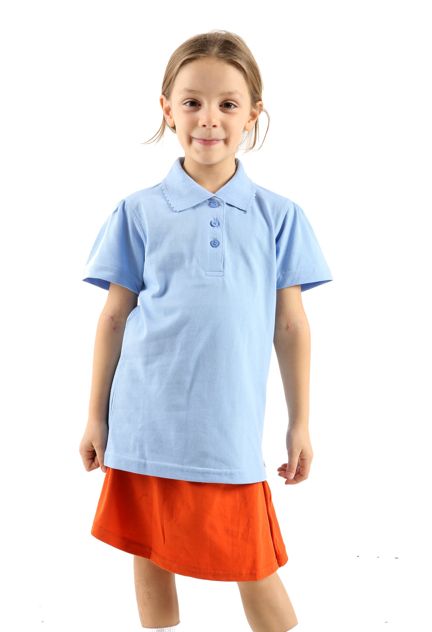 Girls Half Sleeve Polo T-Shirts