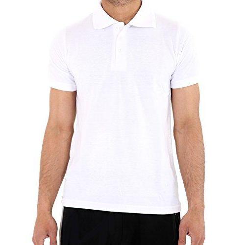 *Boys* kids Plain Polo T-Shirt School Shirts Uniform Top White- GW FASHIONS LTD
