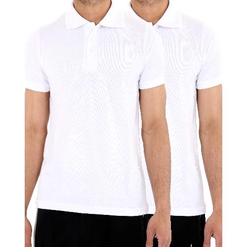 2X *Boys* kids Plain Polo T-Shirt School Shirts Uniform Top WHITE- GW FASHIONS LTD