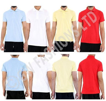 Kids Unisex Plain Polo T-Shirts (Wholesale)