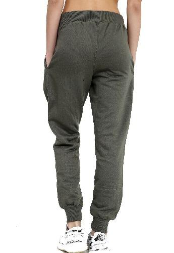 *MEN'S* FLEECE JOGGER BOTTOM PANT GYM TROUSERS KHAKI BACK- GW FASHIONS LTD 